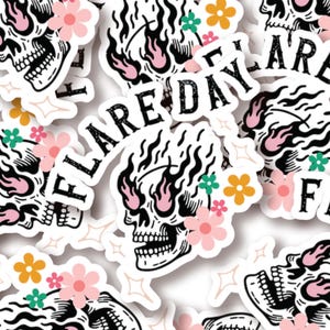 Flare Day Sticker Chronic Pain Fibromyalgia Gift Trigeminal Neuralgia Rheumatoid Arthritis Myasthenia Gravis Endometriosis Narcolepsy HEDS