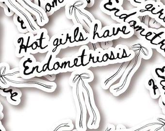 Endometriosis Sticker Endo Warrior Funny Awareness Month Chronic Illness Bottle Walk Gift End Endo Run Hysterectomy Excision Spoonie Merch