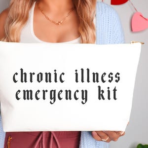 Pots Syndrome Accesory Pouch Small Pots Tote Bag Survivor Spoonie Dysautonomia Chronic Illness Hidden Disability Ehlers Danlos Flare Day Eds