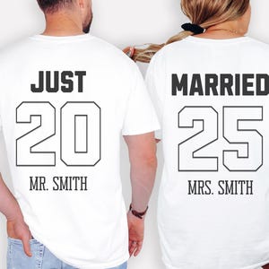 Just Married Shirts, Honeymoon Shirts, Wedding T-shirt, Engagement Gift, Bride and Groom Gift, Matching Shirts, Couples Shirts, Custom Tee