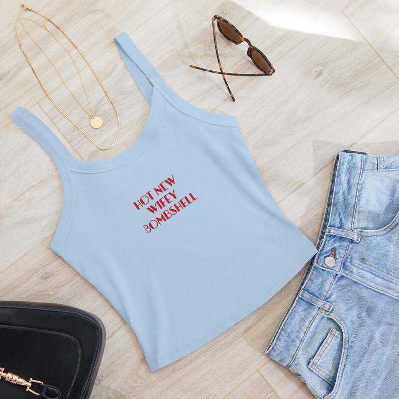 Wifey Bombshell Embroidered Tank Top, Bachelorette Gift, Bachelorette Party, Bride Tank Top, Funny Bride Shirt, Funny Bridal Gift