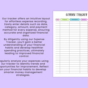 Printable Expense Log, Expense Tracker Printable, Spending Sheet ...