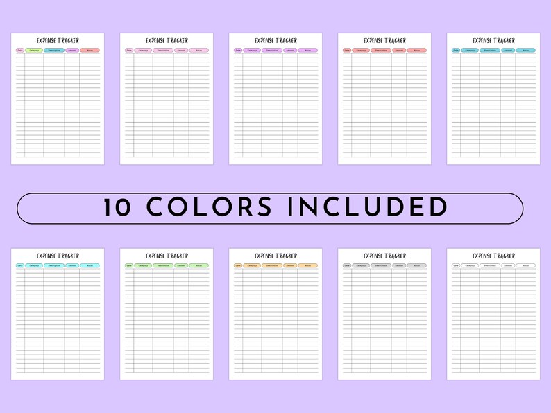 Printable Expense Log, Expense Tracker Printable, Spending Sheet ...