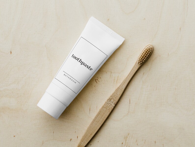 White Minimalist Bathroom Labels Printable, Shampoo Conditioner Hand ...