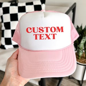Custom Text Trucker Hat CB | Y2K Trucker Hat | Customizable Hat | Baseball Hat | Gift for Her Gift For Him | Funny Trucker Hat | Custom Text