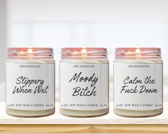 Vela de insulto divertida de 9 oz, regalo de humor para adultos