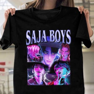 S.a.j.a B0ys Boy Band-shirt, Kpop Demon Hunter-T-shirt, cadeau voor Kpop-fans, Demon Hunters-shirt, Jinu, Baby, Abby, Romance, Mystery Saja Boys-shirt