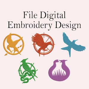 Book And Movies Digital Embroidery , Gift for Book Lover,Digital Embroidery May The Odds Be Ever In Your Favor,Bookish Embroidery,Mockingjay