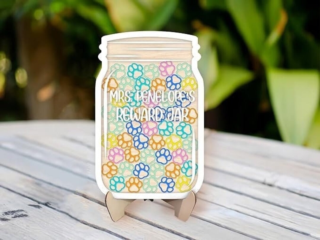 Personalized Reward Jar for Kids, School and Teacher Classroom Supplies ...