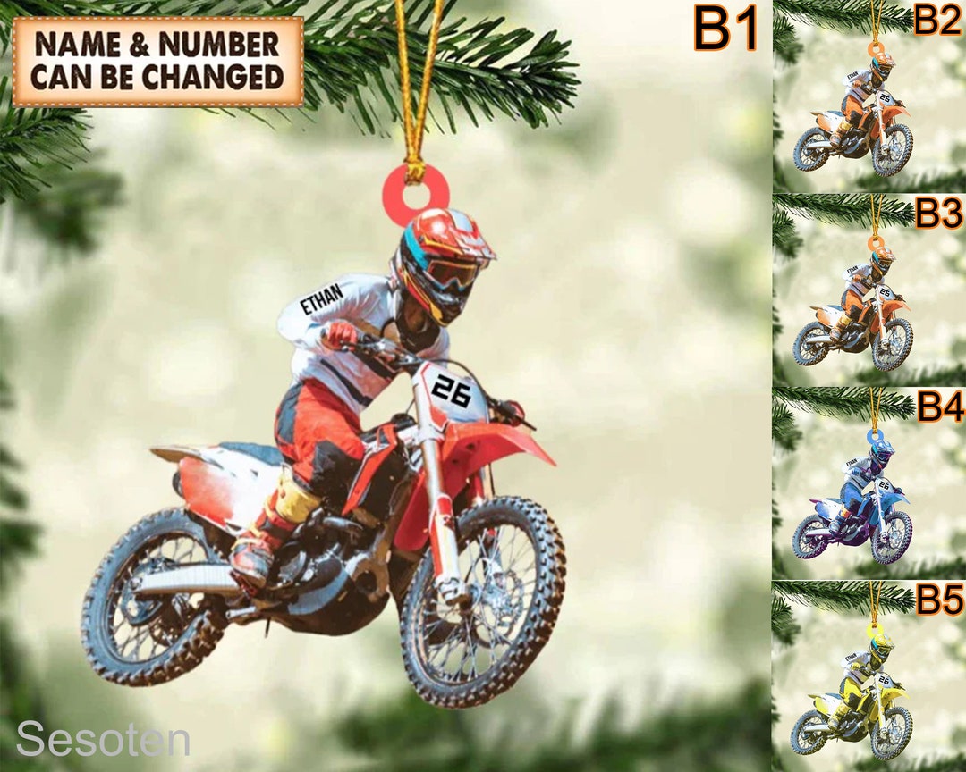 Dirt bike christmas wrapping paper