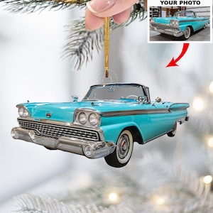 Personalized Car Photo Ornament, Car Lover Gifts, First Car Photo Ornament,Car Keepsake Ornament, Christmas Car Tree Ornament,Car Xmas Decor