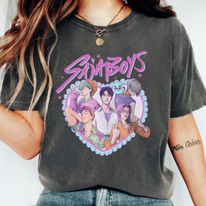 S.a.j.a B0ys Boy Band-shirt, Kpop Demon Hunter-T-shirt, cadeau voor Kpop-fans, Demon Hunters-shirt, Jinu, Baby, Abby, Romance, Mystery Saja Boys-shirt