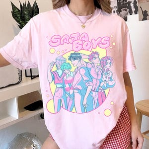S.a.j.a B0ys Boy Band-shirt, Kpop Demon Hunter-T-shirt, cadeau voor Kpop-fans, Demon Hunters-shirt, Jinu, Baby, Abby, Romance, Mystery Saja Boys-shirt