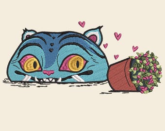Dem0n H.u.n.t.e.r Tiger Embroidery Design File, Kpop Dem0n H.u.n.t.e.r.s Tiger Embroidery File, Derpy Embroidery, Huntrix, Anime Lover Gifts