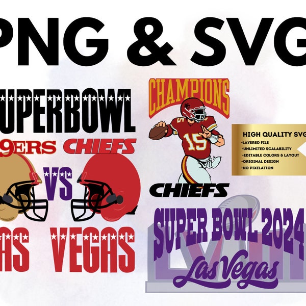 Super bowl svg, Super bowl png, Football svg, Super bowl 2024, Football 2024 logo design, Super bowl logo design