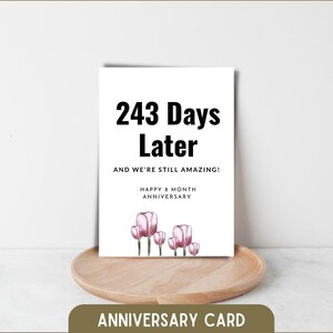 Carte d'anniversaire, carte d'anniversaire de rencontre, carte d'anniversaire pour couple, carte d'anniversaire imprimable téléchargement immédiat,