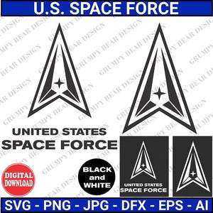 US Space Force Insignia, US Space Space Kraftzeichen SVG
