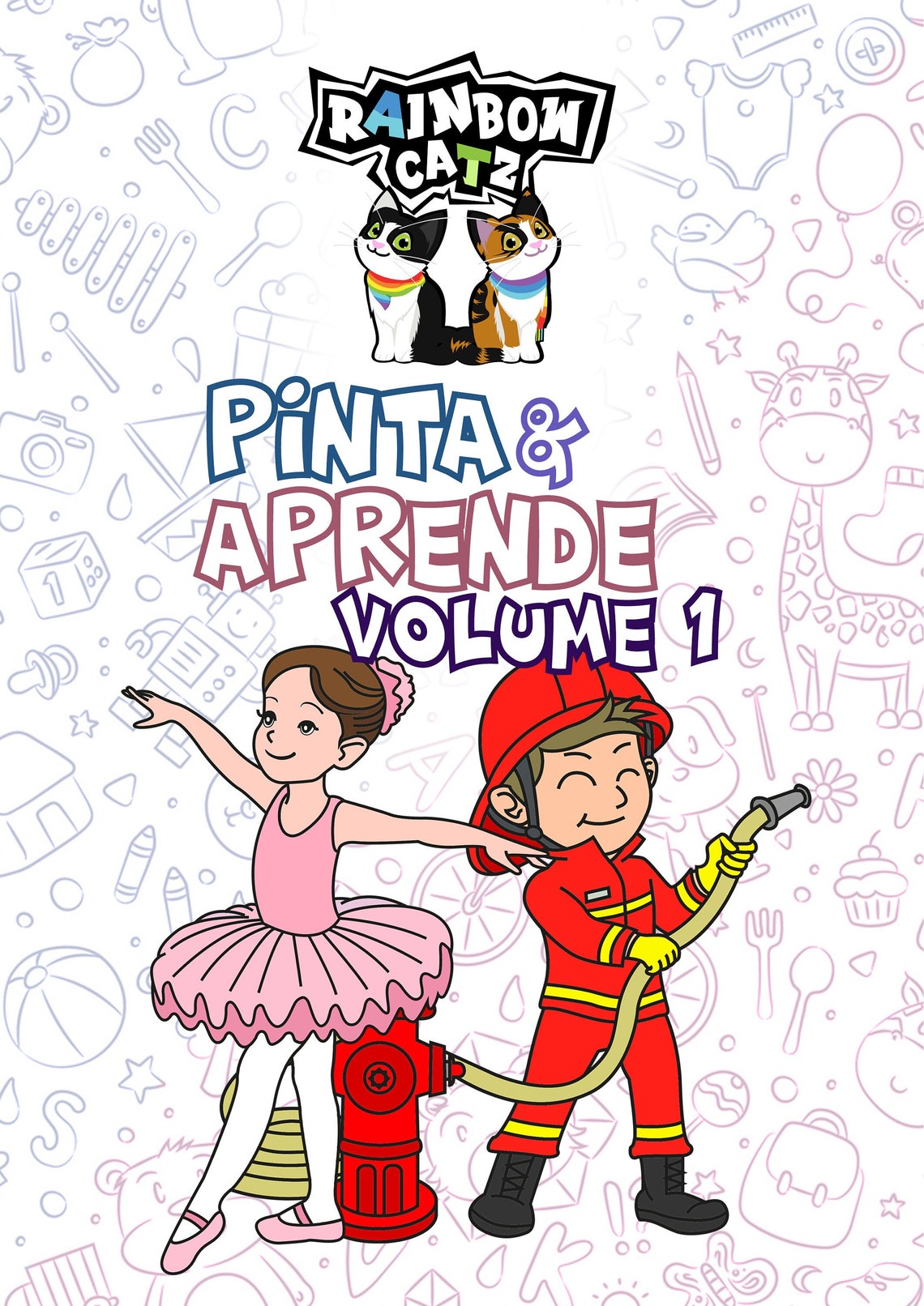 Livro De 42 Páginas Premium Para Pintar: Pinta & Aprende - Volume 1 - Etsy