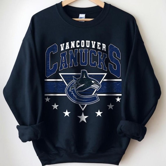 Vancouver Canucks Sweatshirt, Vintage Vancouver Hockey Crewneck, Retro Vancouver Hockey Shirt, Retro Vancouver Canucks Sweater , Hockey Fan