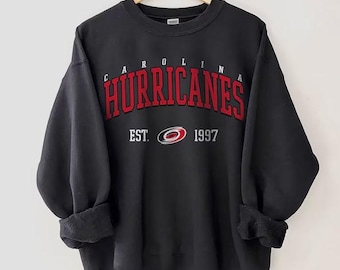 Carolina Hurricane Sweatshirt, Vintage Style Carolina Hockey Crewneck, Retro Carolina Hockey Shirt, Retro Carolina Hurricane Ice Hockey