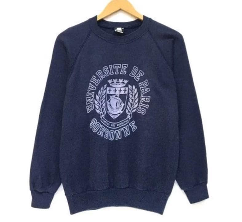 UNIVERSITE DE PARIS SORBONNE ジャケット Sorbonne University Sweatshirt 80s UNIVERSITE DE PARIS Shirt