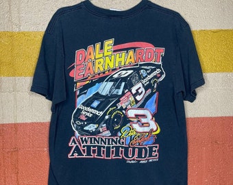 Vintage 90s Dale Earnhardt Winning Attitude Nascar T-Shirt, NASCAR Racing Shirt, Dale Earnhardt Shirt, 90s Nascar Shirt, Dale Earnhardt Fan
