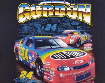 Vintage 90s Jeff Gordon Racing Nascar 24 T-Shirt, Jeff Gordon Shirt, NASCAR Racing Shirt, Jeff Gordon Fan T-shirt, Jeff Gordon Nascar Shirt