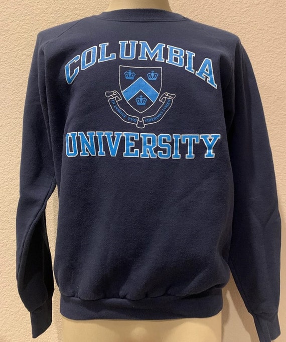 Vintage 90s Columbia University Crewneck Sweatshirt Columbia University Shirt Columbia University Sweater Columbia University Hoodie Etsy