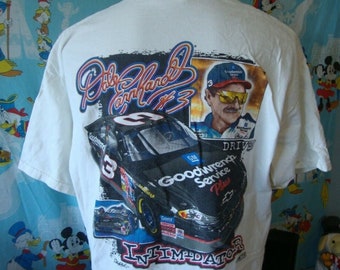 Vintage 90s Dale Earnhardt Intimidator Nascar Racing T-Shirt, Dale Earnhardt Racing Shirt, Dale Earnhardt Nascar Shirt, Dale Nascar Shirt