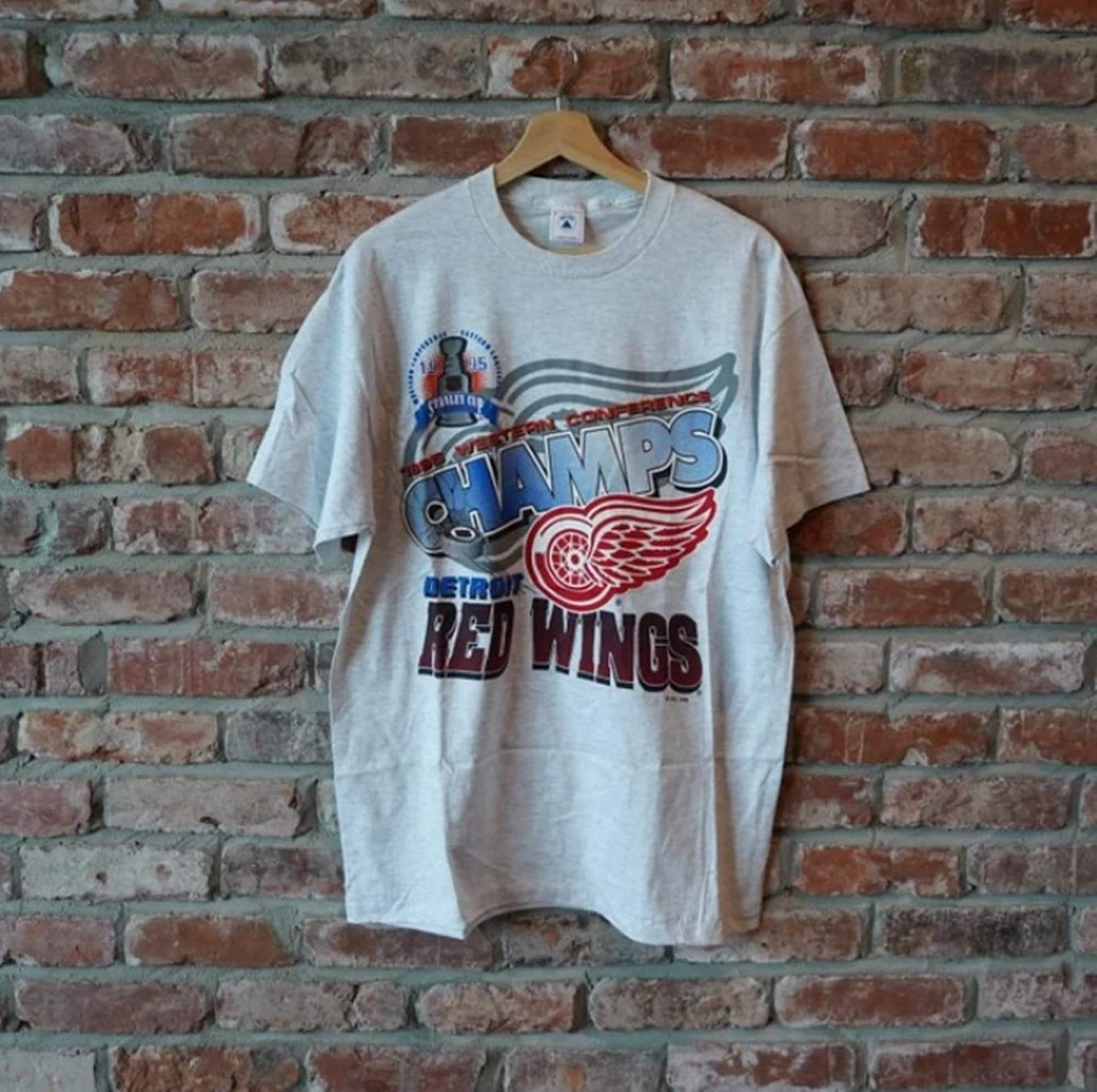 1998 vintage Detroit red wings tee - BIDSTITCH