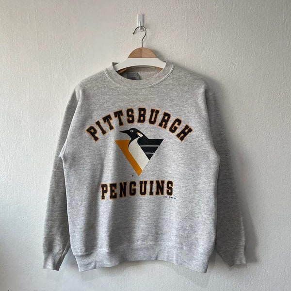 Vintage 90s Pittsburgh Penguins Hockey Sweatshirt, Pittsburgh Penguins Shirt, Pittsburgh Penguins Sweter, Hockey Fan Shirt,Pittsburgh Hockey