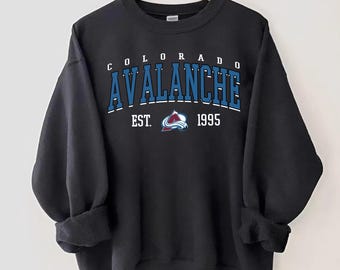 Vintage Colorado Avalanche Sweatshirt Crewneck, Vintage Avalanche shirt, Colorado Hockey Fan shirt, Hockey Tee, Avalanche Sweatshirt