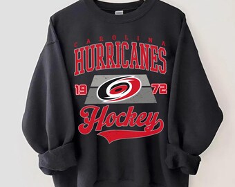 Carolina Hurricane Sweatshirt, Vintage Style Carolina Hockey Crewneck, Retro Carolina Hockey Shirt, Retro Carolina Hurricane Ice Hockey