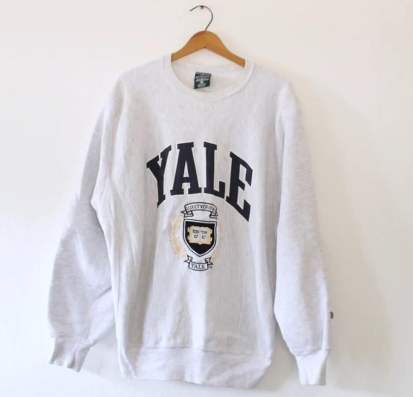 Vintage 90s Yale University Crewneck Sweatshirt, Yale University Shirt, Yale University Hoodie, Yale University Fan Shirt, Gift For Her