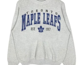 Toronto Maple Leafs Sweatshirt, Vintage Style Toronto Hockey Crewneck, Retro Leafs Hockey Shirt, Retro Toronto Maple Ice Hockey, Hockey Fan
