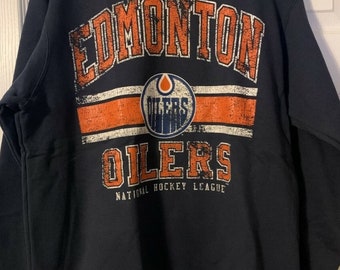 Vintage  Edmonton Oilers Sweatshirt, Oilers Tee, Edmonton Oilers Hockey Shirt, Hockey Fan Shirt, Edmonton Hockey Shirt, Edmonton Oilers Fan