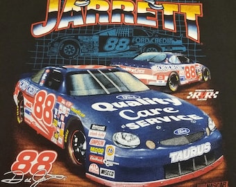 Vintage 90s Dale Jarrett 88 Nascar Racing T-Shirt, NASCAR Racing Shirt, Dale Jarrett Shirt, Dale Jarrett Racing Shirt, Dale Jarrett Fan