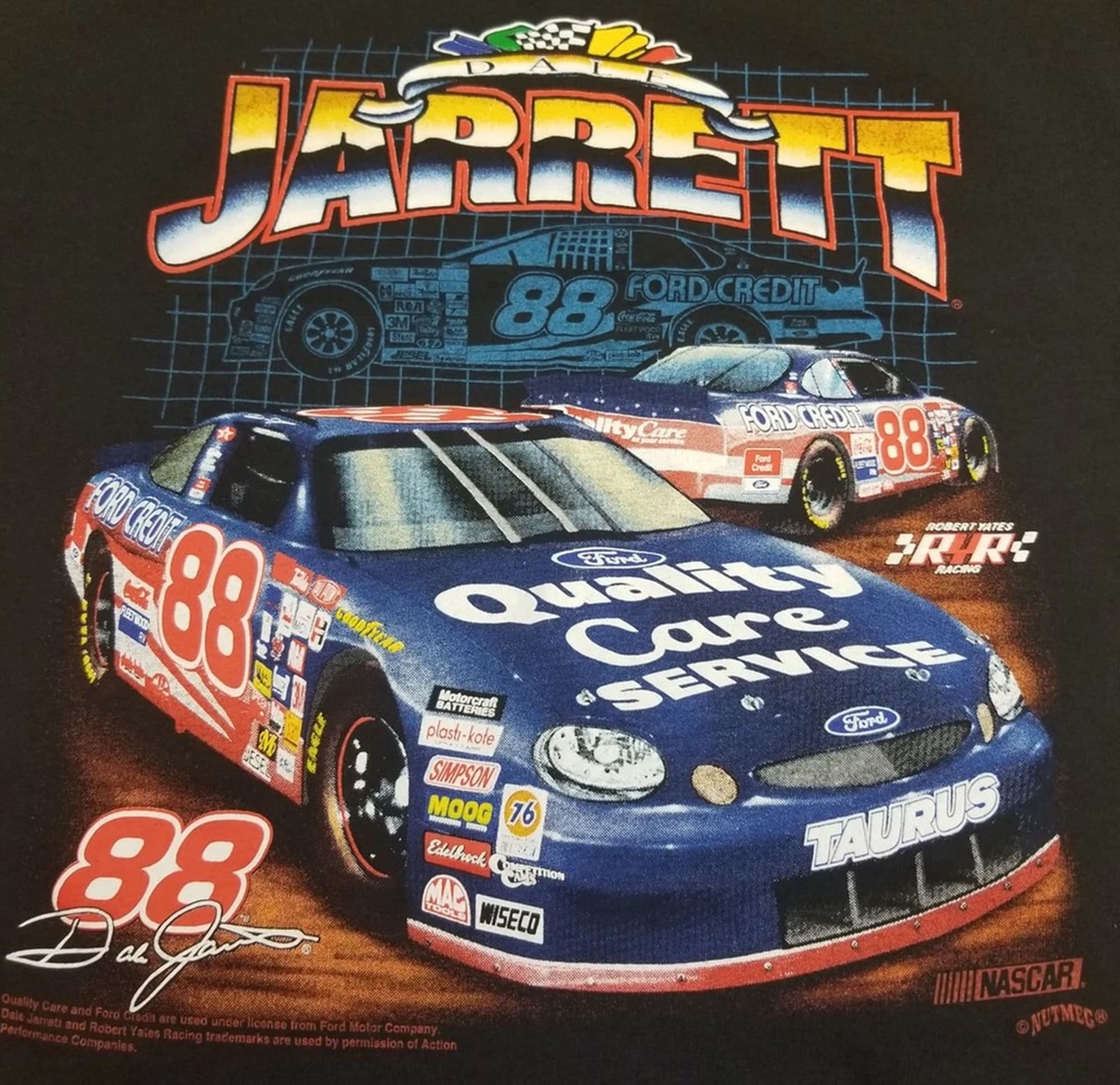 Dele Jarrett88 総柄　両面プリント　 Tシャツ nascar Chase Authentics | Shirts | Dale Jarrett 88 Nascar Ups Aop