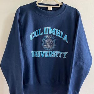 Vintage 90s Columbia University Crewneck Sweatshirt, Columbia