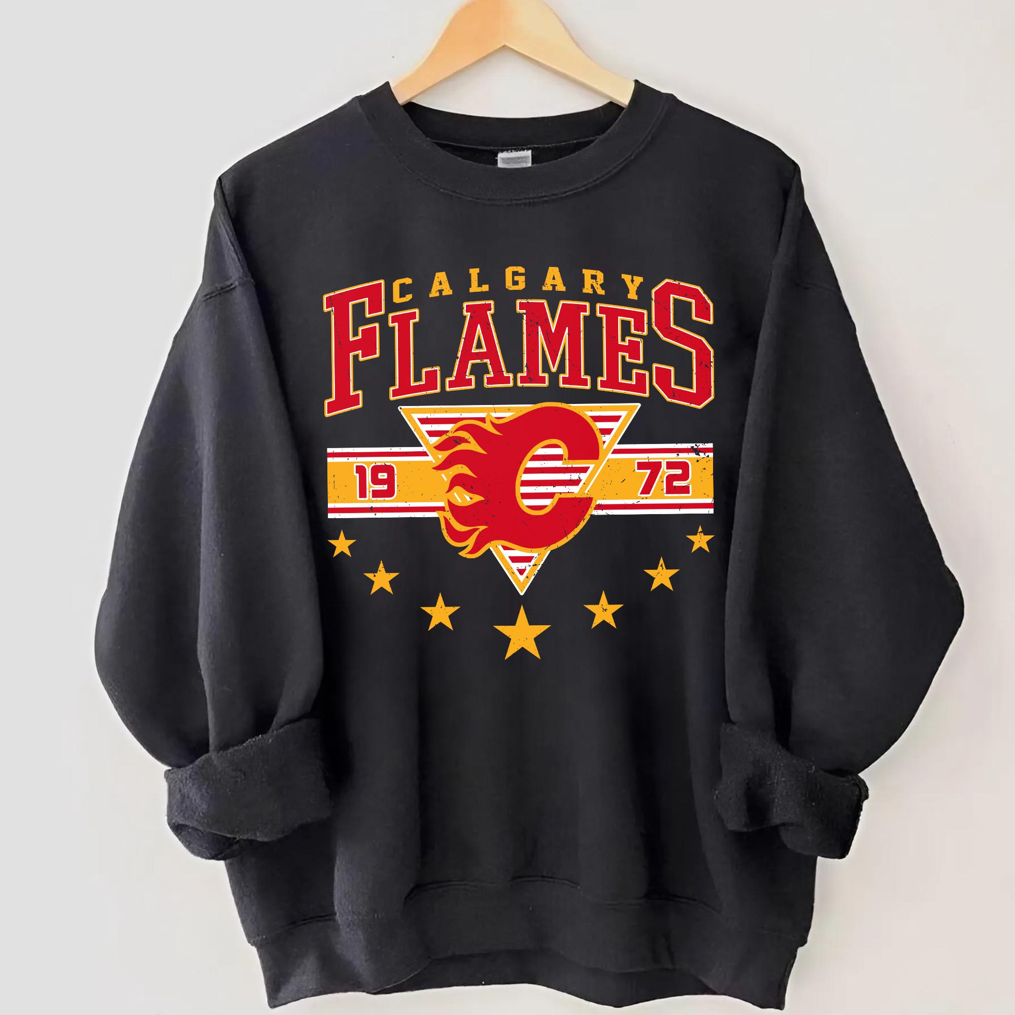 Aesthetic Purple And Black Fire Sweater Blue Flame Sweater Canada