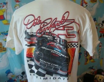 Vintage 90s Dale Earnhardt Intimidator Nascar Racing T-Shirt, Dale Earnhardt Racing Shirt, Dale Earnhardt Nascar Shirt, Dale Nascar Shirt