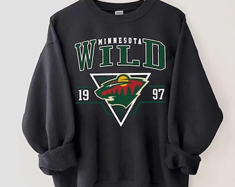 Minnesota Wild Sweatshirt | Vintage Wild Hockey Sweatshirt | Retro Minnesota T-shirt | Minnesota Wild Hockey Crewneck , Minnesota Hockey Ice
