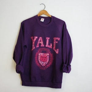 Yale Sweatshirt | Yale Vintage University/college Style Yale Sweatshirt | Yale Vintage University/college Style