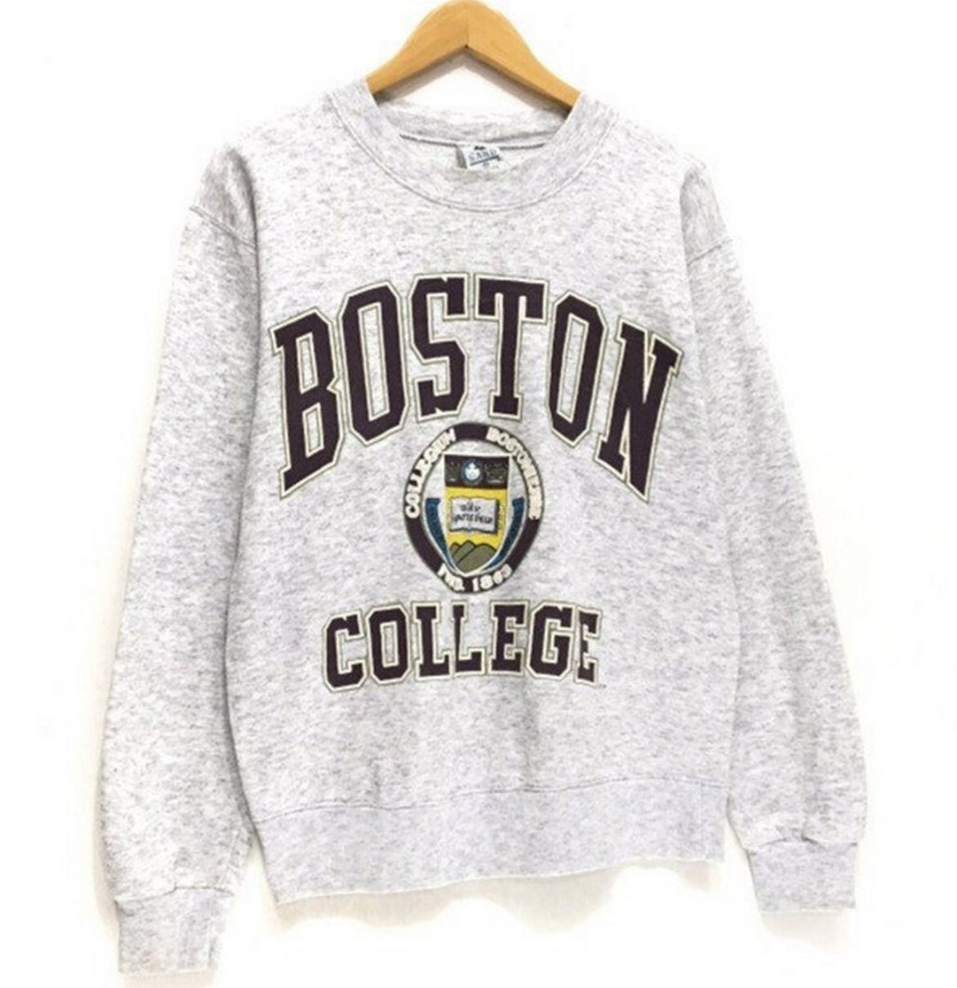 Vintage 90s BOSTON COLLEGE University Sweatshirt, Boston College Shirt
