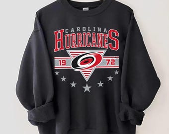 Carolina Hurricane Sweatshirt, Vintage Style Carolina Hockey Crewneck, Retro Carolina Hockey Shirt, Retro Carolina Hurricane Ice Hockey