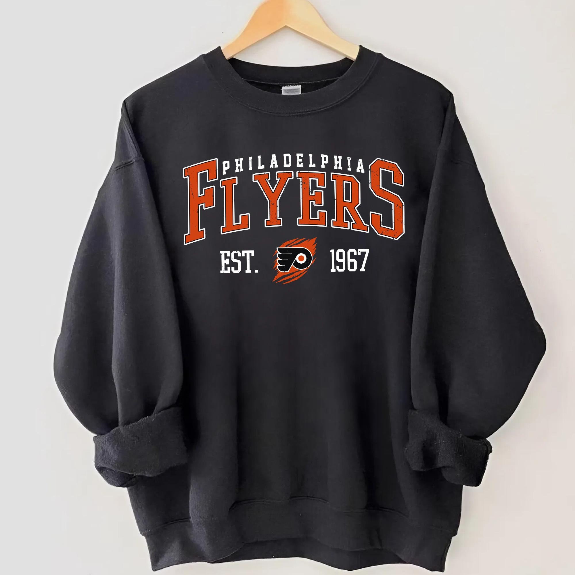 Philadelphia Flyers Sweatshirt, Vintage Style Philadelphia Hockey