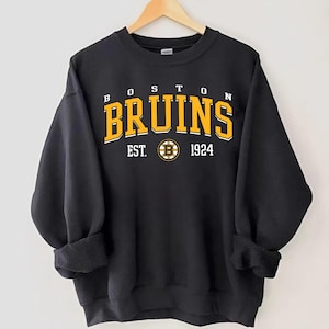 Boston Hockey Sweatshirt, Vintage Style Boston Hockey Crewneck, Retro Boston Hockey Sweatshirt, Retro Boston Bruins Sweater , Hockey Fan