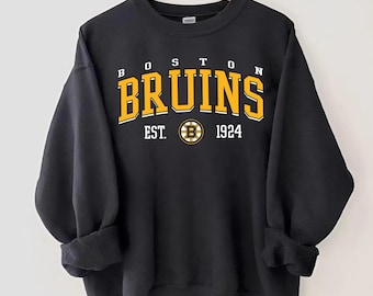 Boston Hockey Sweatshirt, Vintage Style Boston Hockey Crewneck, Retro Boston Hockey Sweatshirt, Retro Boston Bruins Sweater , Hockey Fan