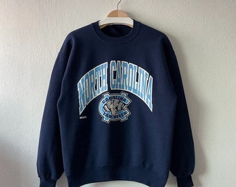 Vintage 90s North Carolina Tar Heels Crewneck Sweatshirt, North Carolina Shirt, Carolina Tar Heels Sweater, North Carolina Fan Tee/Hoodie