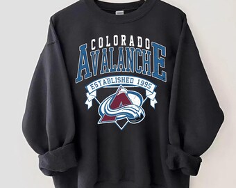 Vintage Colorado Avalanche Sweatshirt Crewneck, Vintage Avalanche shirt, Colorado Hockey Fan shirt, Hockey Tee, Avalanche Sweatshirt